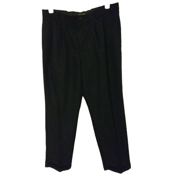 Docker's Dark Navy Micro Drape Business Casual Pants Wrinkle Resistant 36/34 - Picture 1 of 9